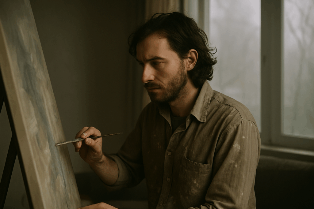 abstract painter profile